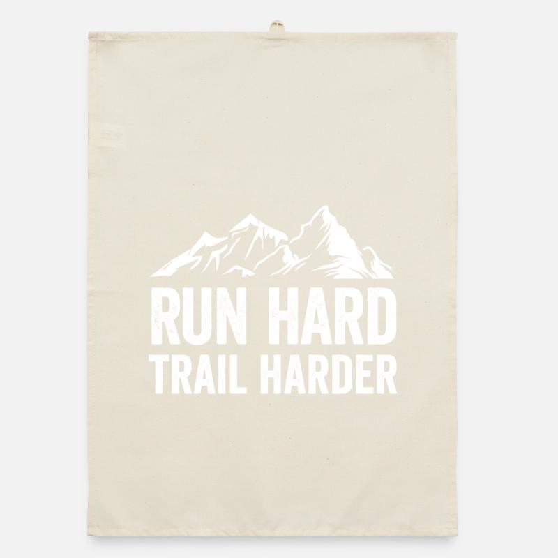 Run Hard. Trail Harder. Organic dish towel