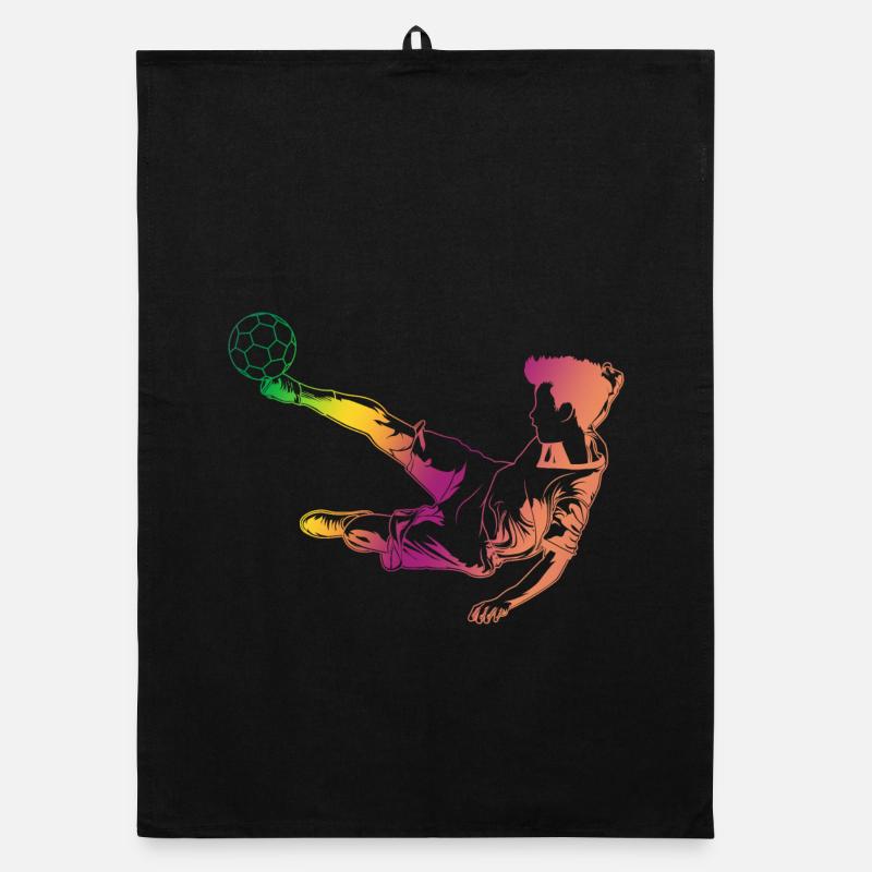 Soccer Sketch Organic dish towel