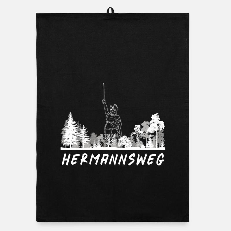 Hermannsweg - Organic Geschirrtuch - Schwarz
