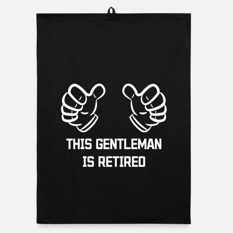 Retirement Statement Senior Profession Time Out Freedom Organic dish towel