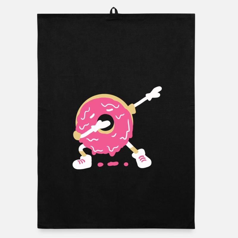 Lustiger Donut Organic Geschirrtuch