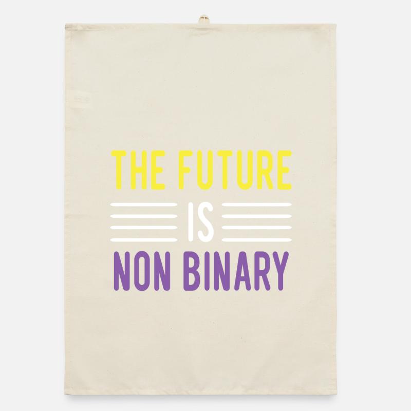 LGBTQ Pride Month - The future is non-binary Organic dish towel