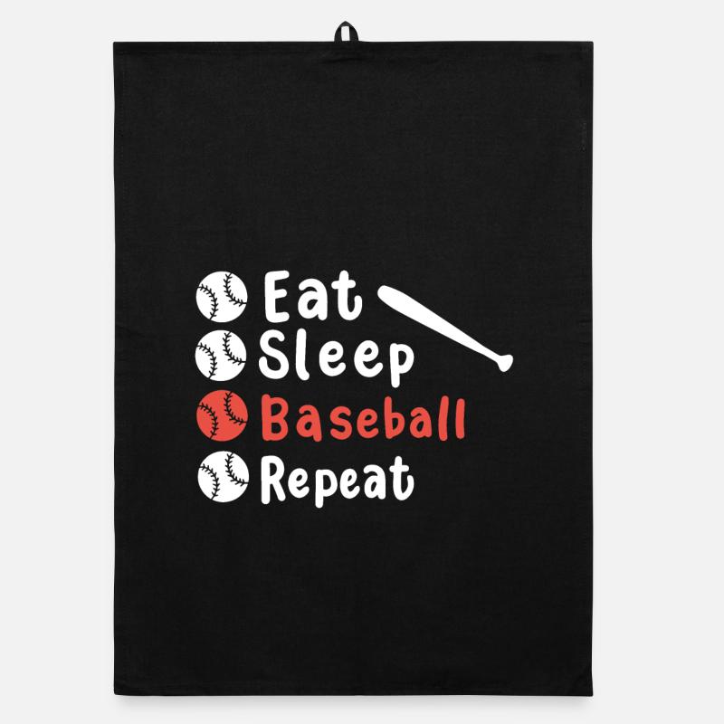 Baseball Baseballspieler Organic Geschirrtuch