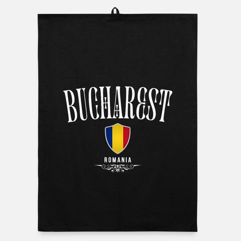 J’aime Bucarest, Bucarest Roumanie Torchon bio