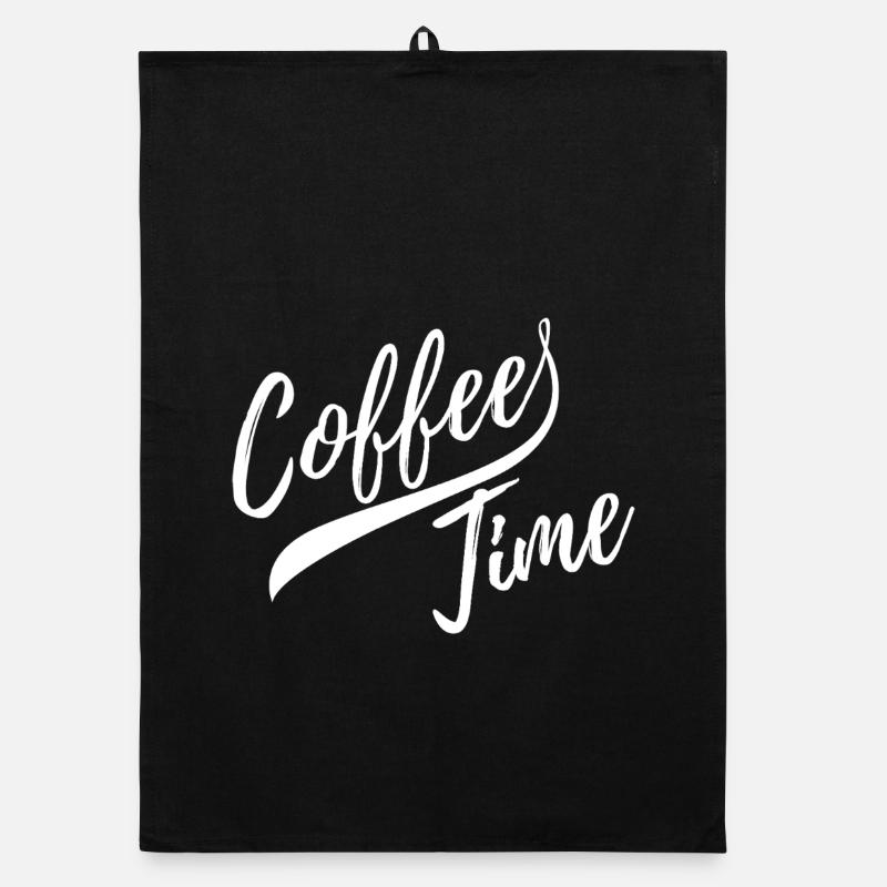 It is coffee time Organic Geschirrtuch