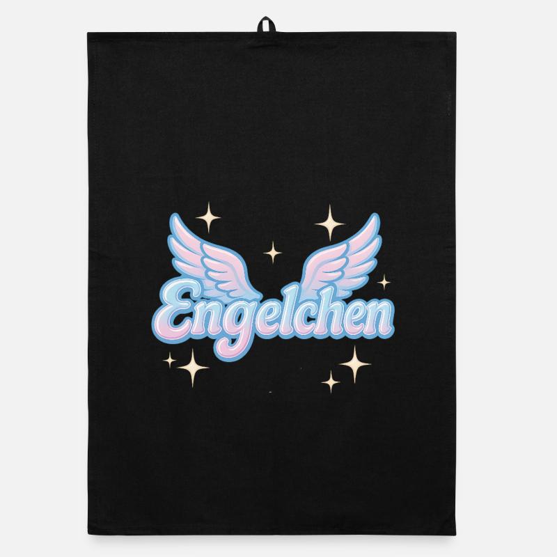 Engelchen / y2k statement spitzname design Organic Geschirrtuch