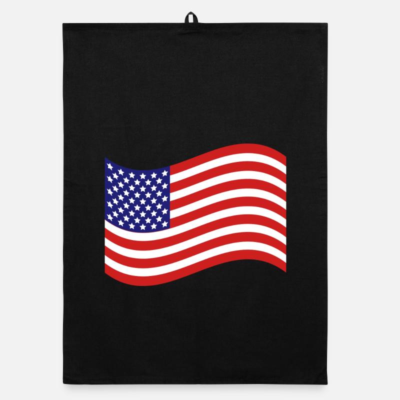 Drapeau des États-Unis Torchon bio