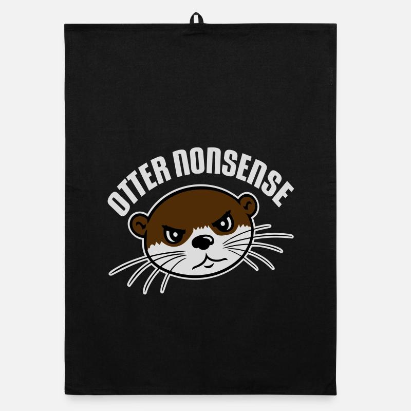 Otter Nonsense Lustig Wortspiel Otter Liebe Spruch Organic Geschirrtuch