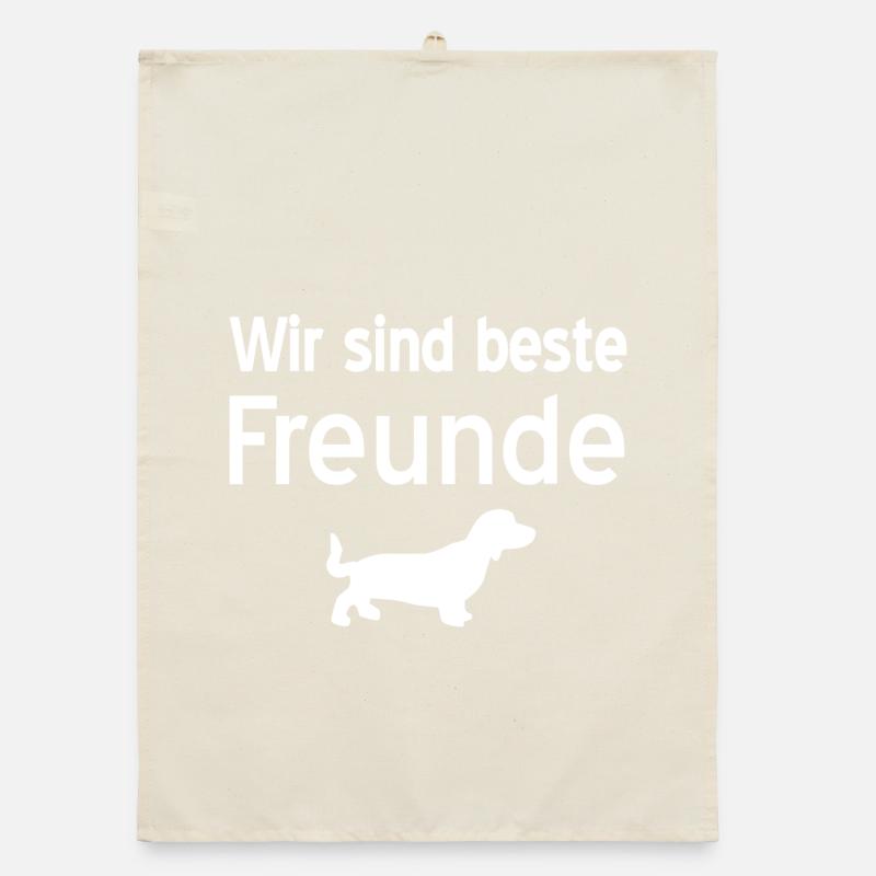 Dachshund Organic dish towel