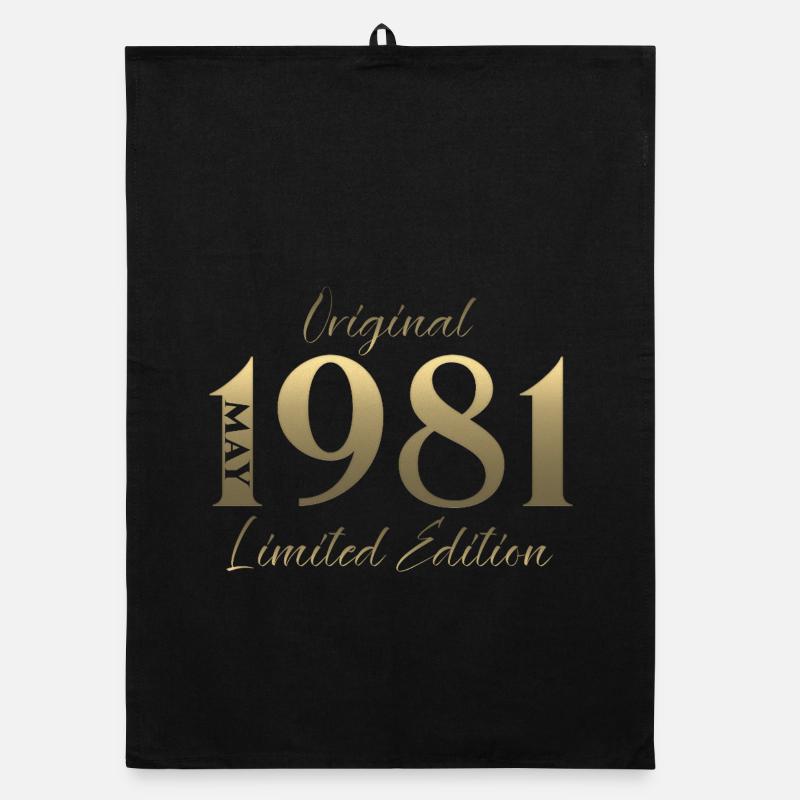 45. Geburtstag Geschenk Mann Original Mai 1981 Organic Geschirrtuch