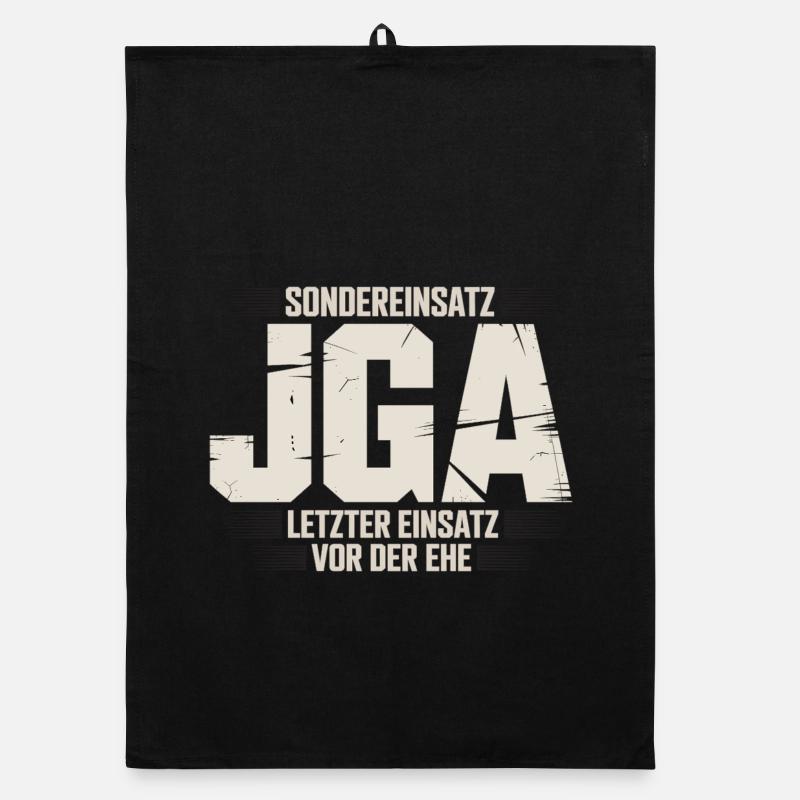  Sondereinsatz JGA – Letzter Einsatz vor der Ehe Organic Geschirrtuch