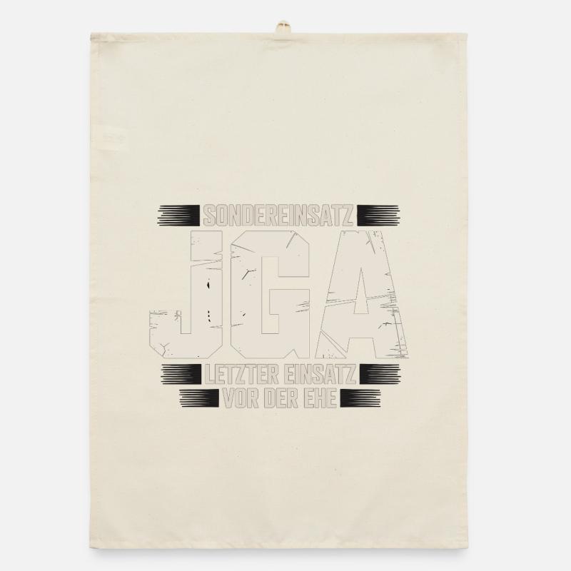  Sondereinsatz JGA – Letzter Einsatz vor der Ehe Organic Geschirrtuch