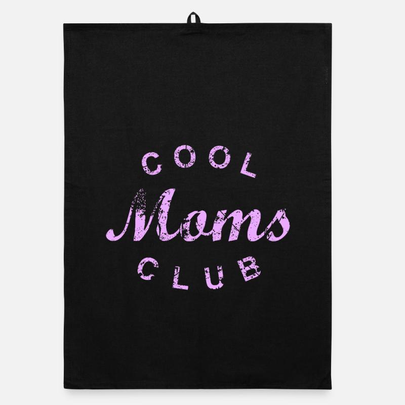 Cool Moms Club Mutter Mama Muttertag Geschenk Organic Geschirrtuch