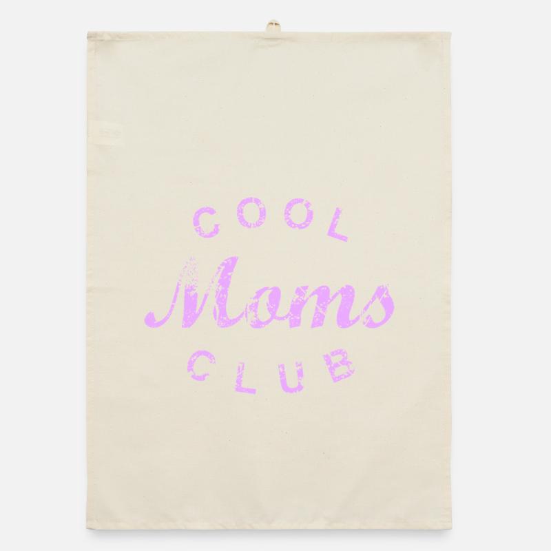 Cool Moms Club Mutter Mama Muttertag Geschenk Organic Geschirrtuch