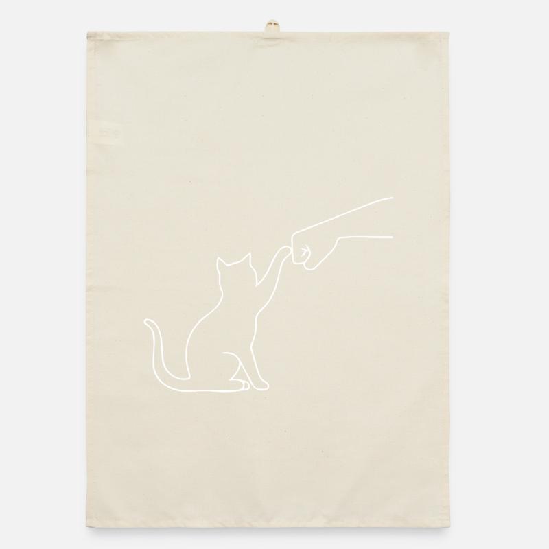 Cat Paw Funny Organic dish towel