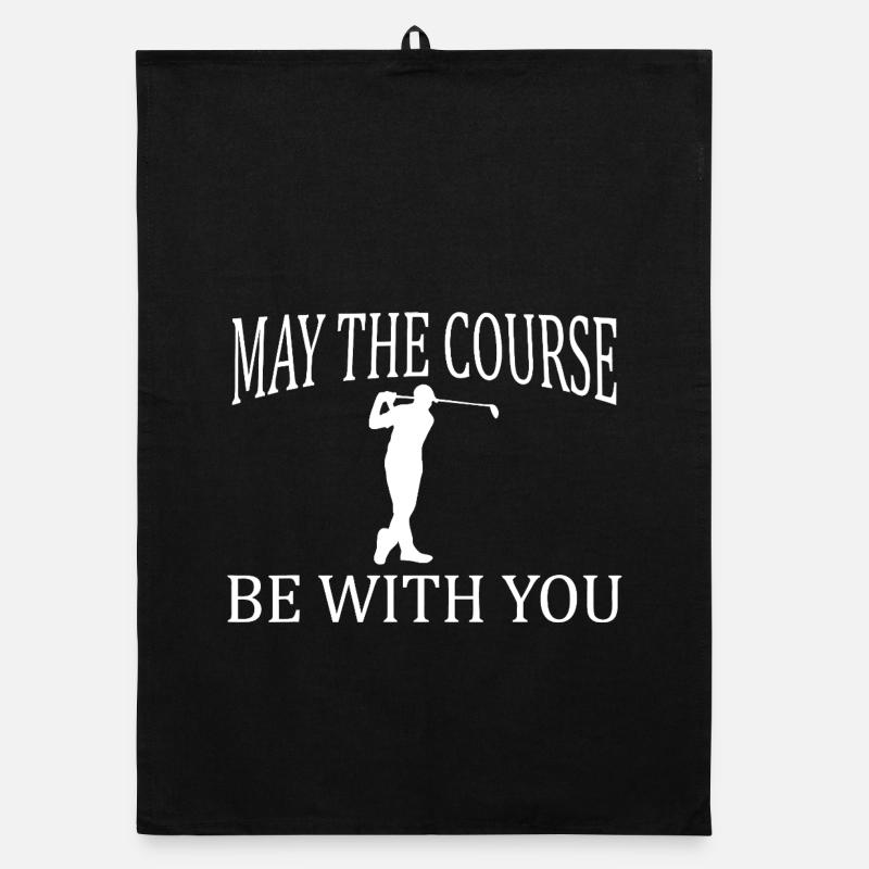May the Course Be With You Organic dish towel