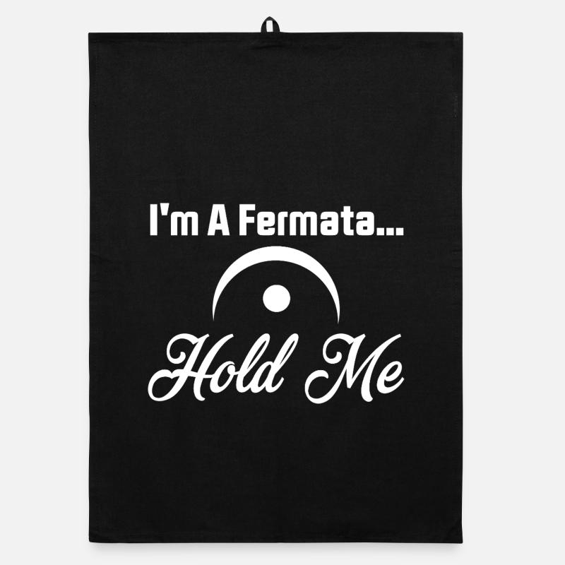 Fermata Hold Me Design typographique Torchon bio