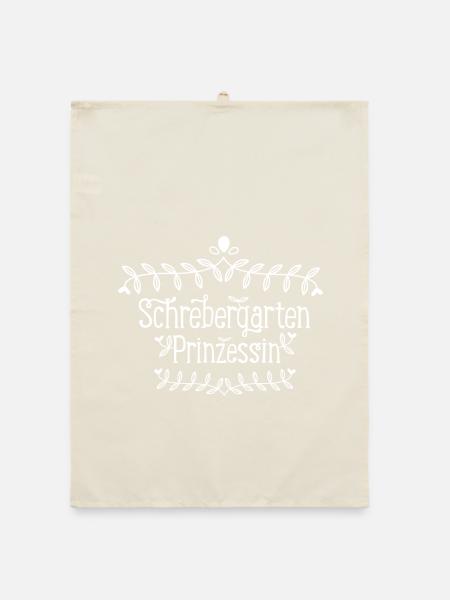 Schrebergarten Prinzessin - Organic Geschirrtuch - Natur - Vorne