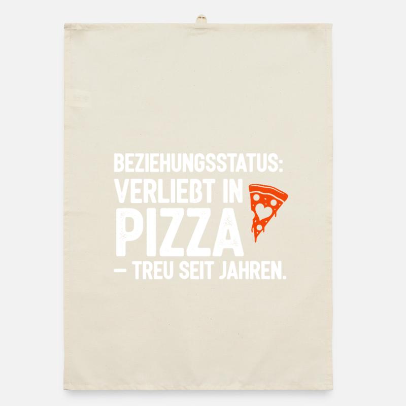 Statut relationnel Amoureux de la pizza Torchon bio