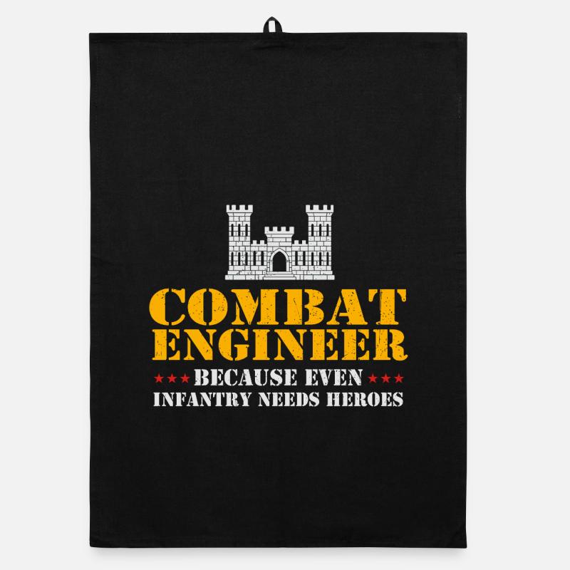 Combat Engineer Even Infantry Needs Heroes Organic dish towel