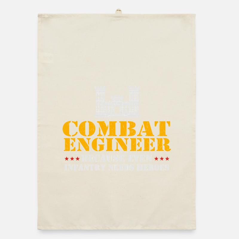 Combat Engineer Even Infantry Needs Heroes Organic dish towel