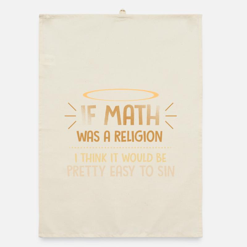 Math Nerd Students University Professor Mathematics Organic dish towel