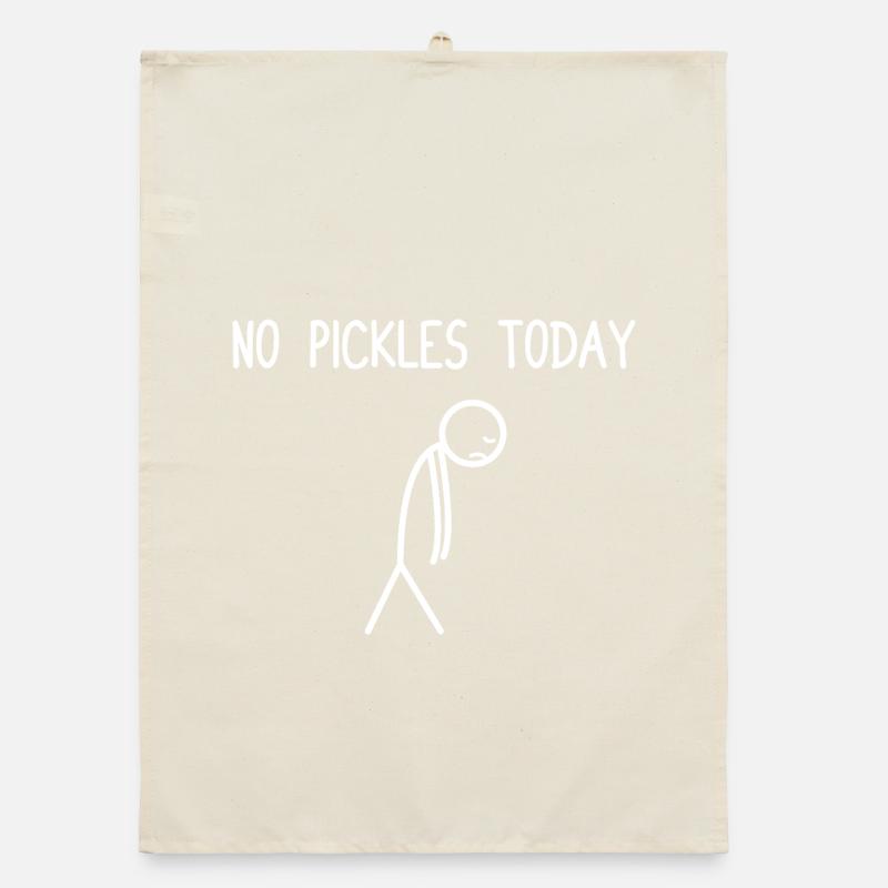No pickles today Cucumber Pickle Cucumber Lovers Organic dish towel