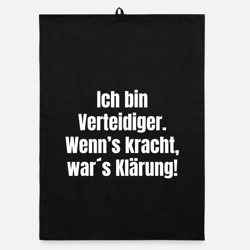 Ich bin Verteidiger Klärung mit Krach Organic Geschirrtuch