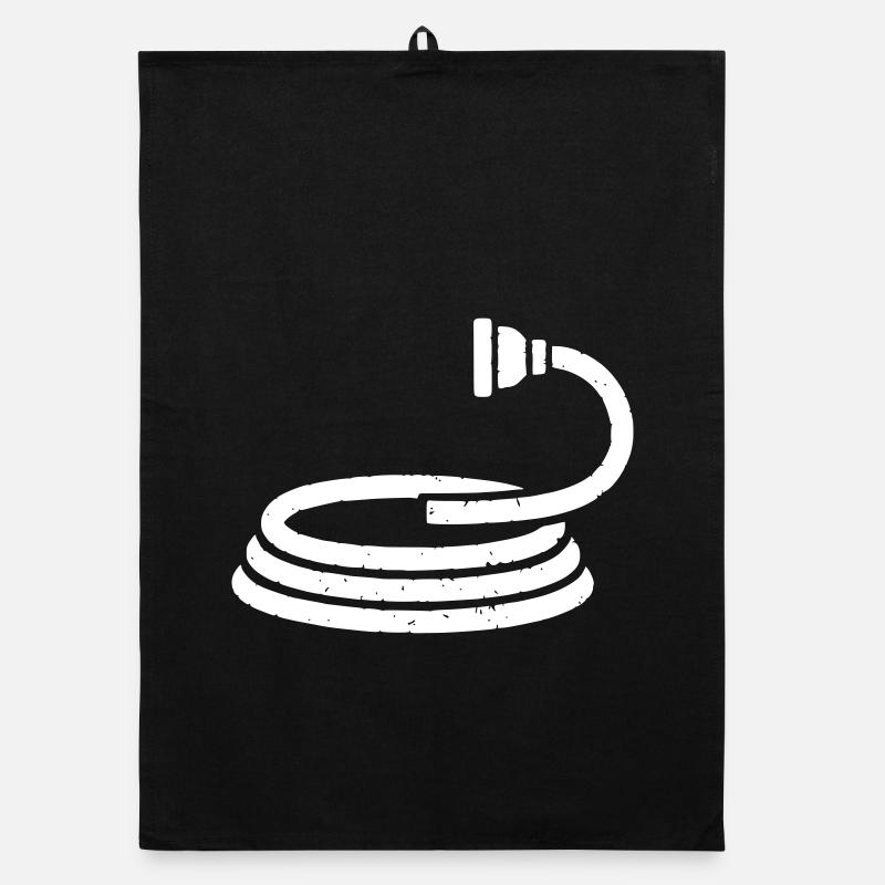 Fire Hose Water Garden Vector Organic dish towel