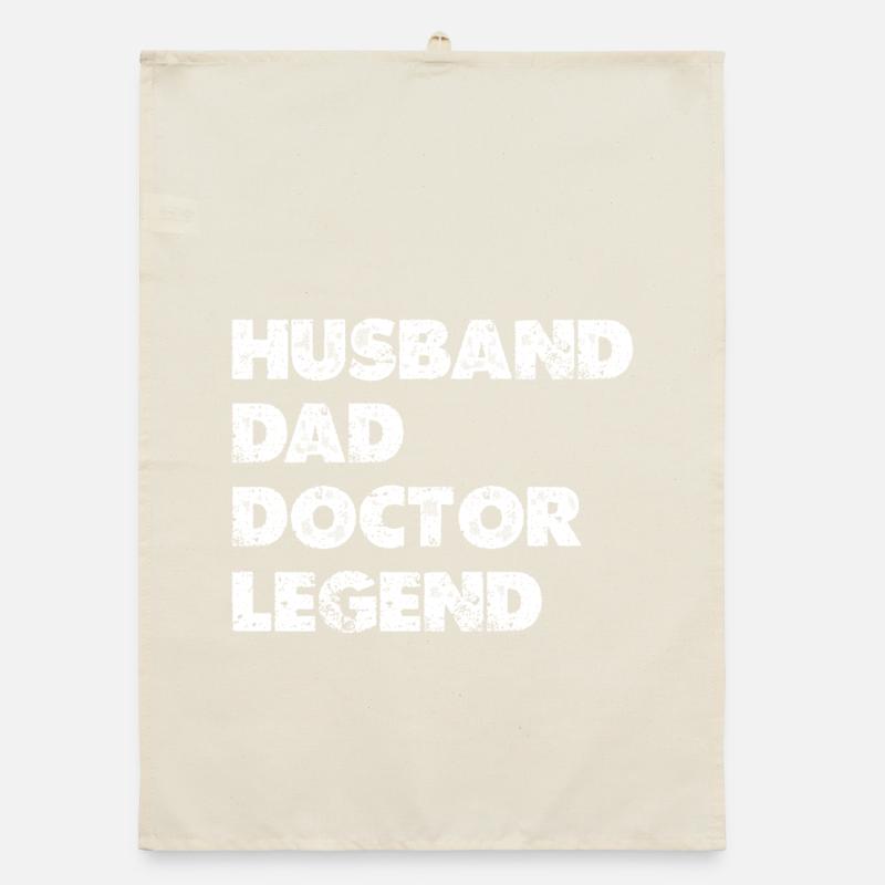 Heldenkombi Ehemann Vater Doktor Organic Geschirrtuch