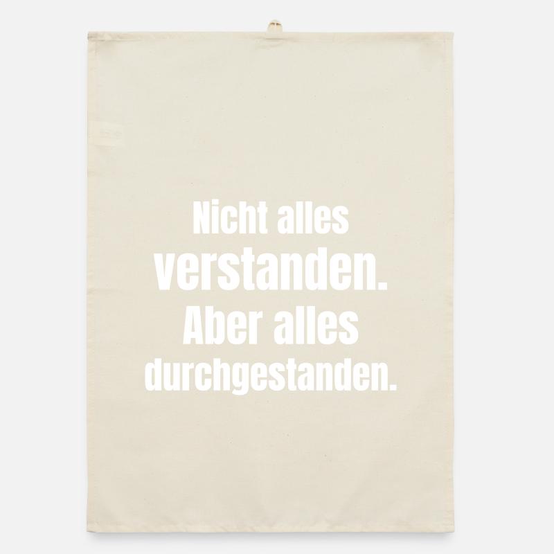 Not everything understood, but endured Organic dish towel