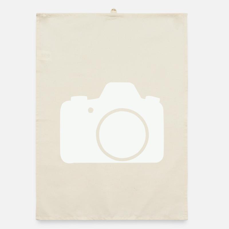 Conception des icônes de ligne de caméra Torchon bio