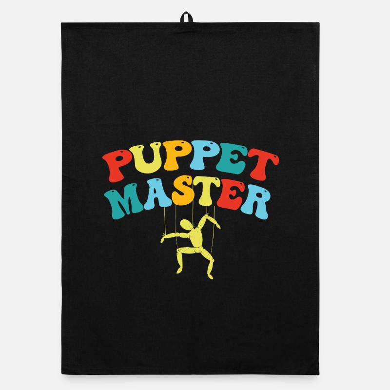 Puppet Master Swing Art Organic dish towel