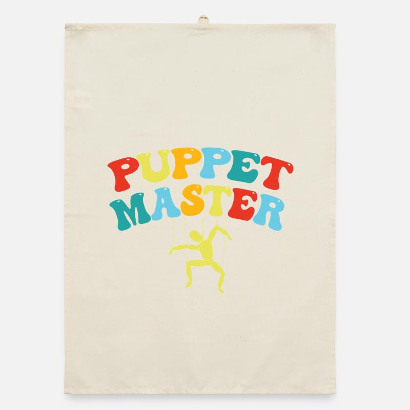 Puppet Master Swing Art Organic dish towel