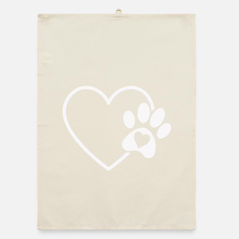 Herzpfote Liebe Organic Geschirrtuch