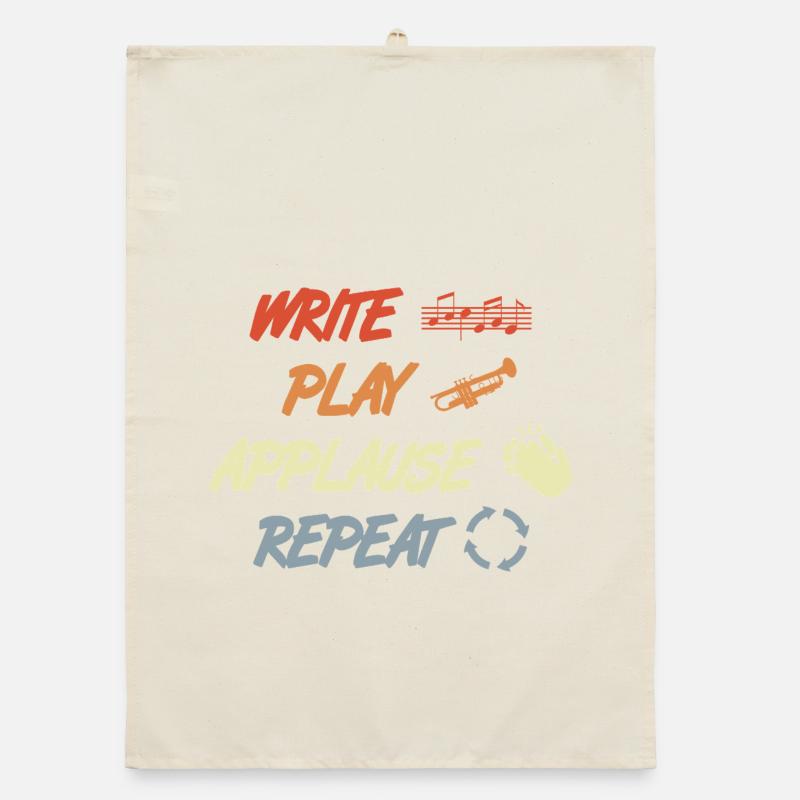 Write Play Applause Repeat Organic dish towel
