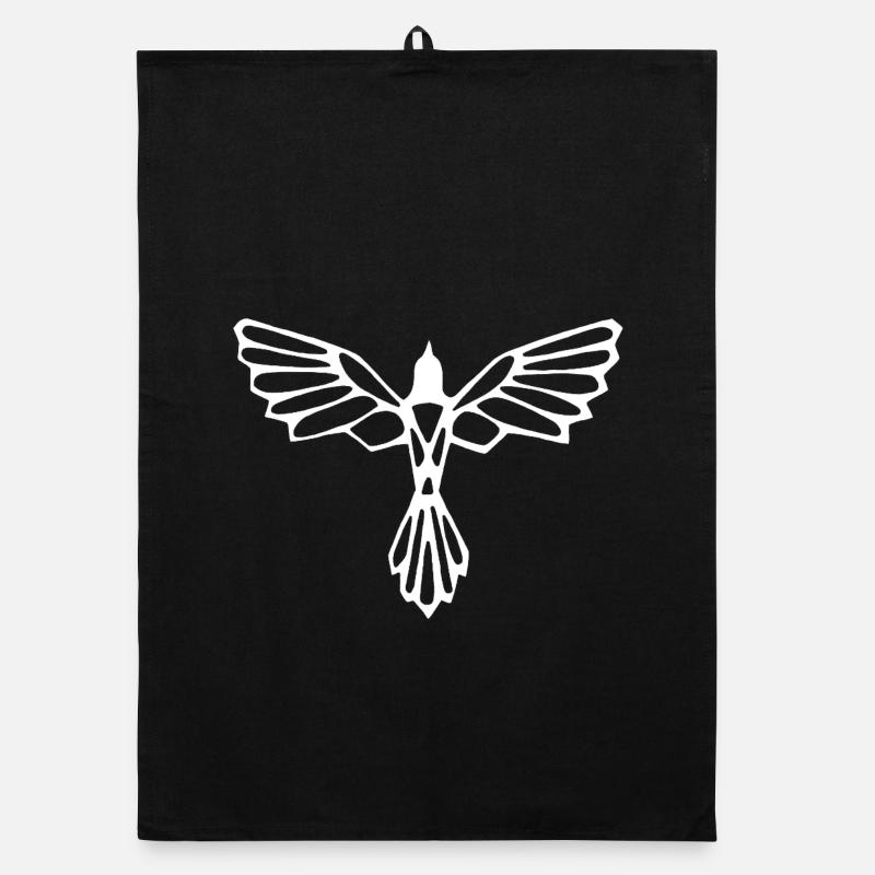 L'envol de l'oiseau blanc Torchon bio