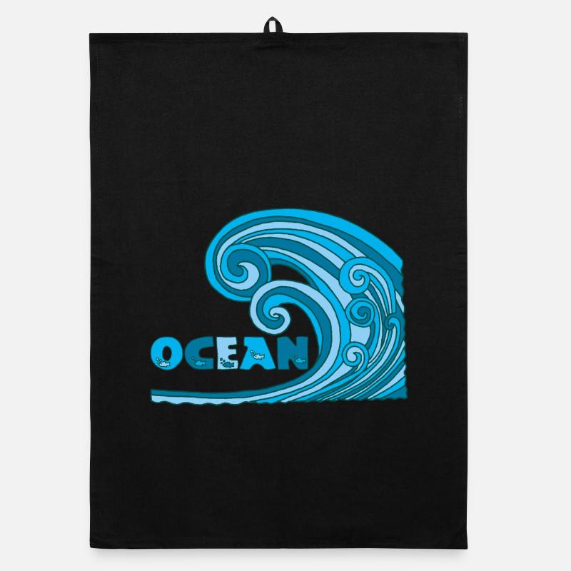 The wave Organic dish towel