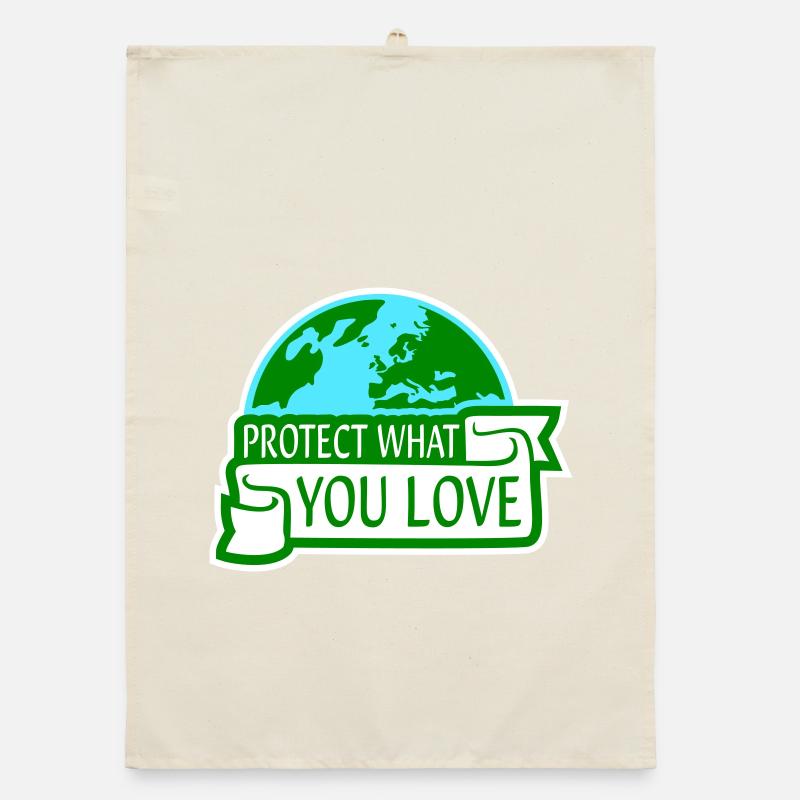 Déclaration de protection de la nature Protéger ce que vous aimez Logo de la Déclaration de Protection de la Nature Torchon bio