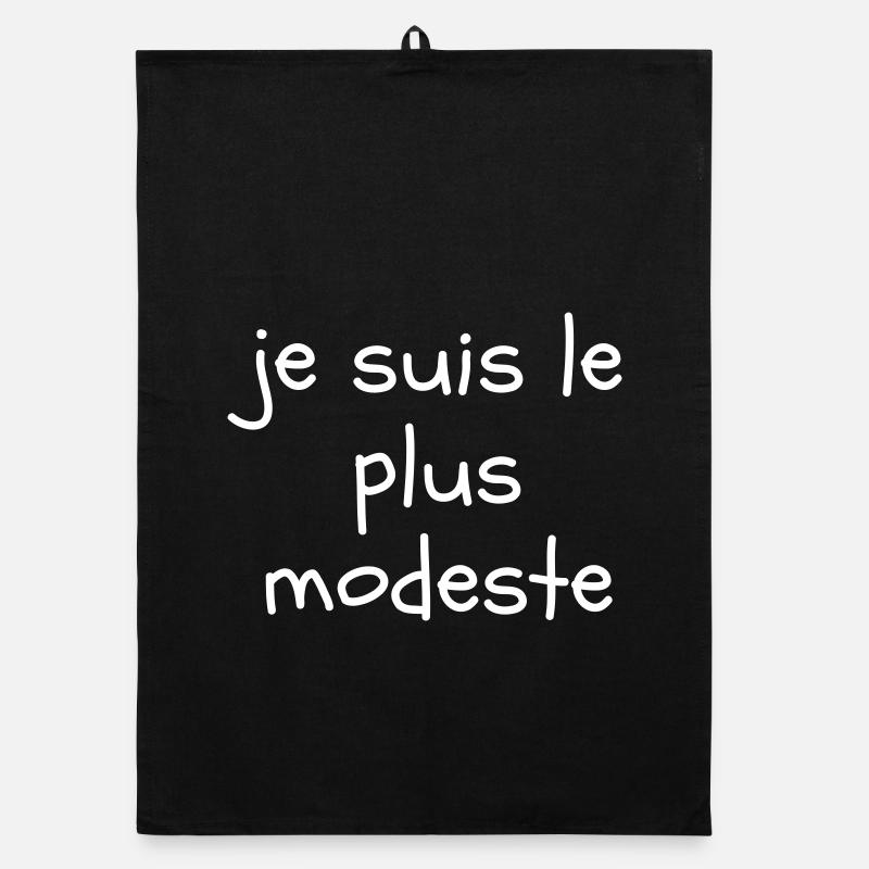 Je suis le plus modeste Torchon bio