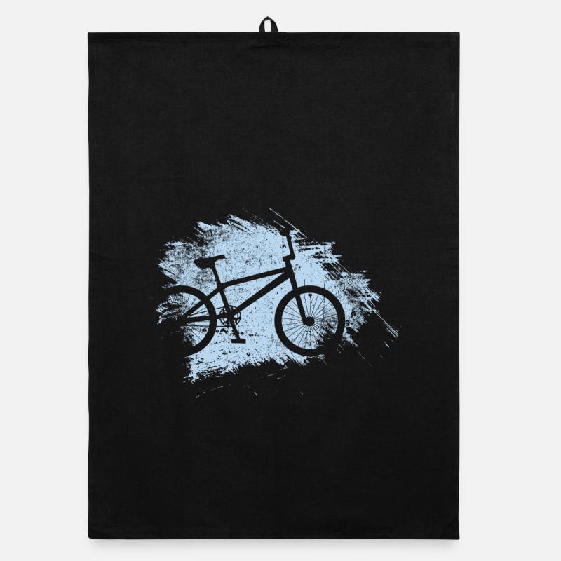 Brushstroke Fahrrad-Splash Organic Geschirrtuch