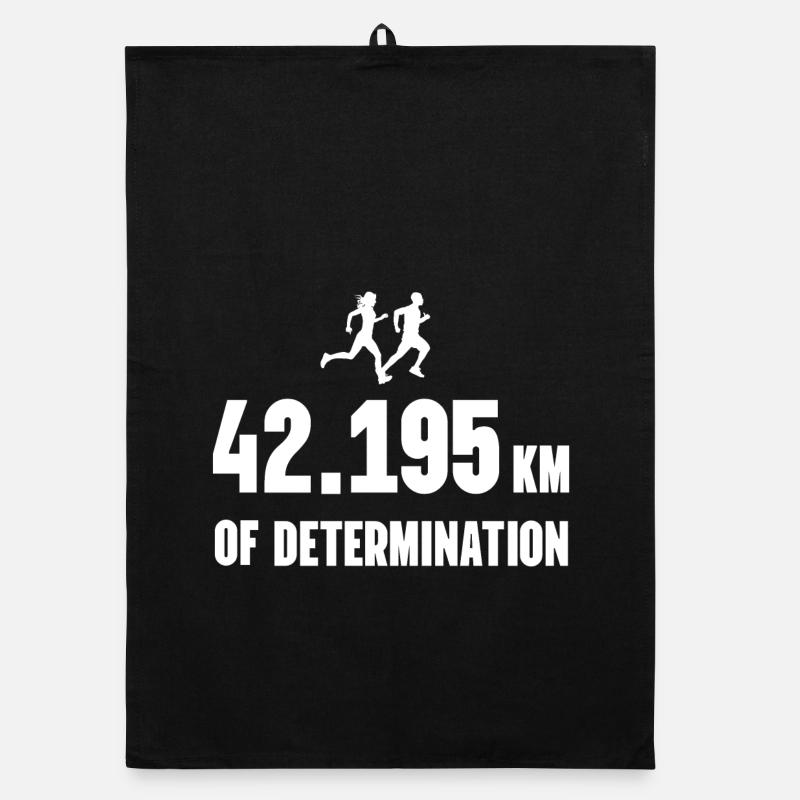 Marathon - 42,195 km de détermination Torchon bio
