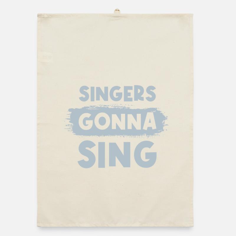 Singers going to sing Organic dish towel