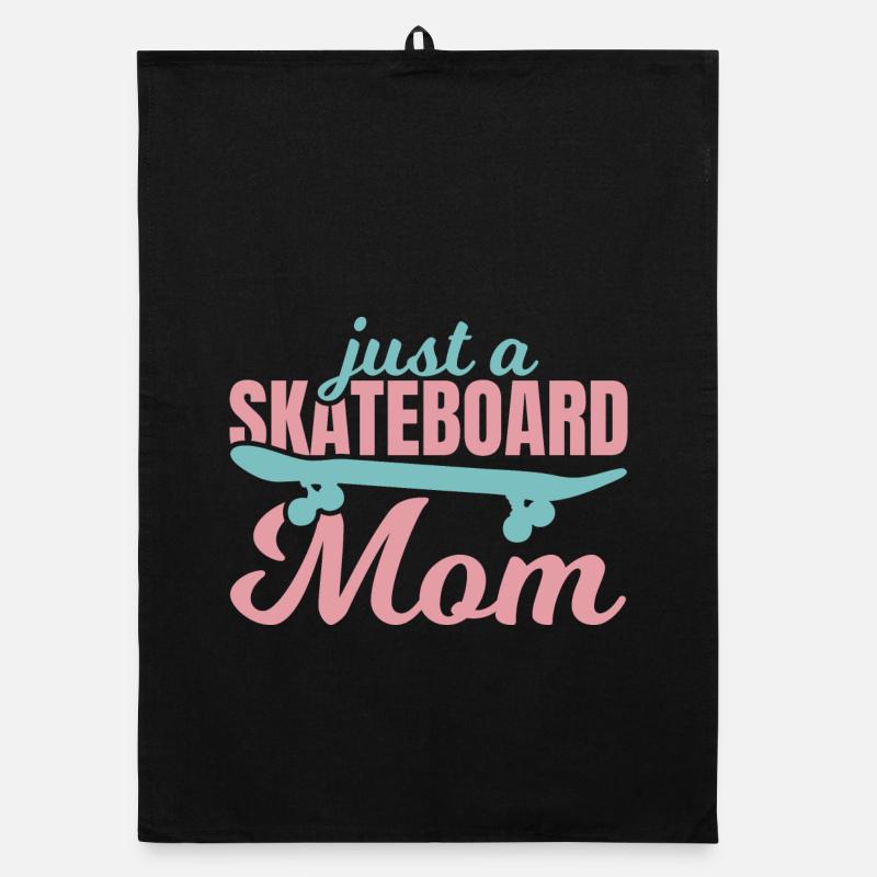 Skateboard Mom Organic dish towel