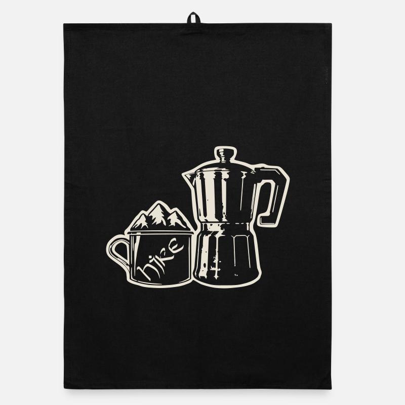Coffee Hike - Mountain Espresso [Weiß] Organic Geschirrtuch