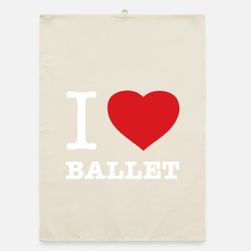 J’ADORE LA DANSE CLASSIQUE Torchon bio