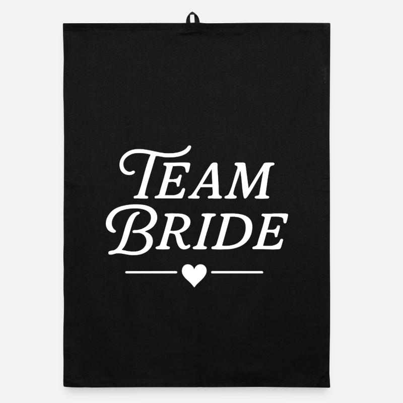 team bride classic (weiß) Organic Geschirrtuch