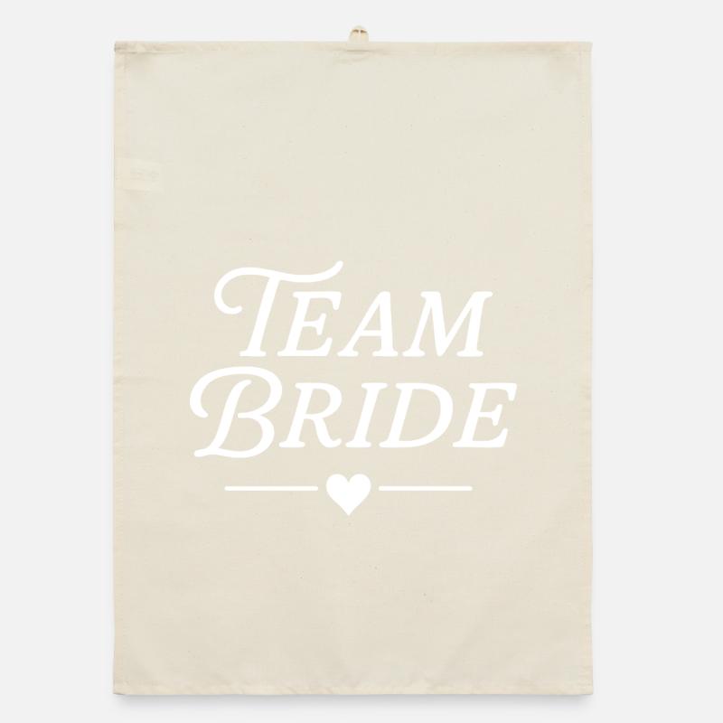 Team Bride Classic (White) Organic dish towel