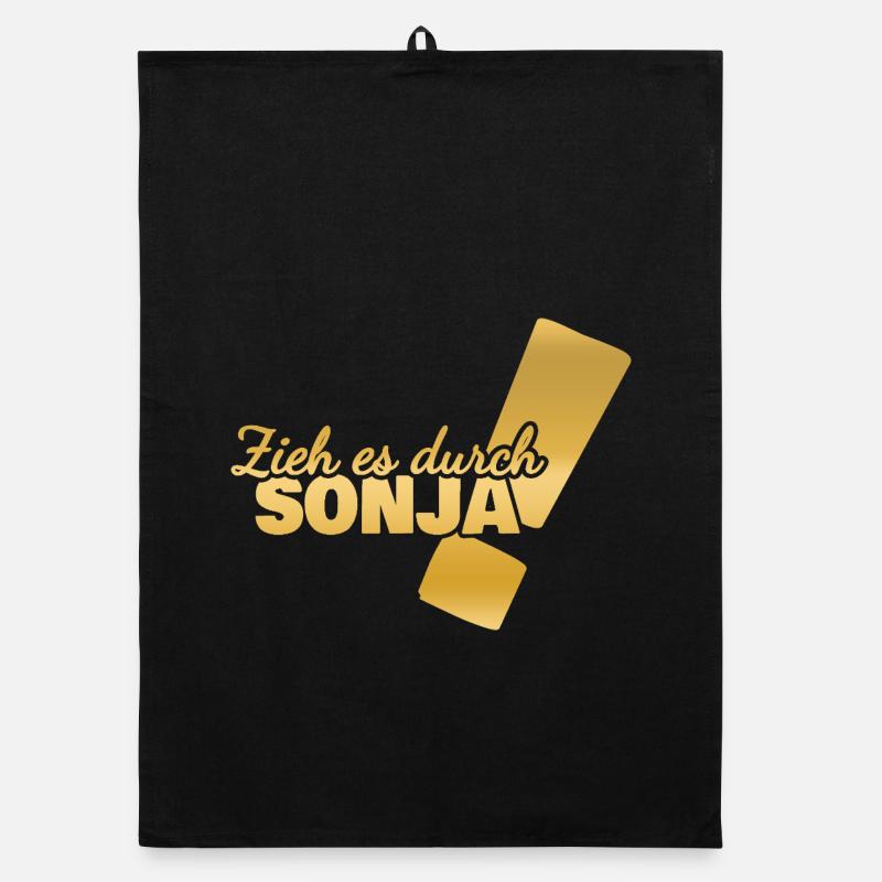First name Sonja Organic dish towel