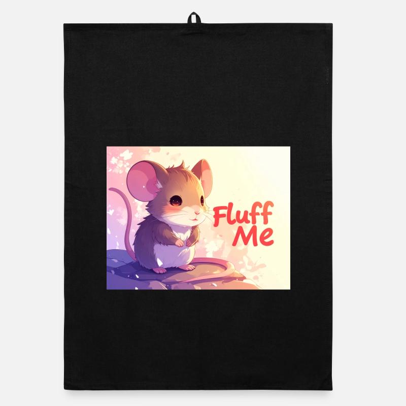 Mouse Fluff me Organic dish towel